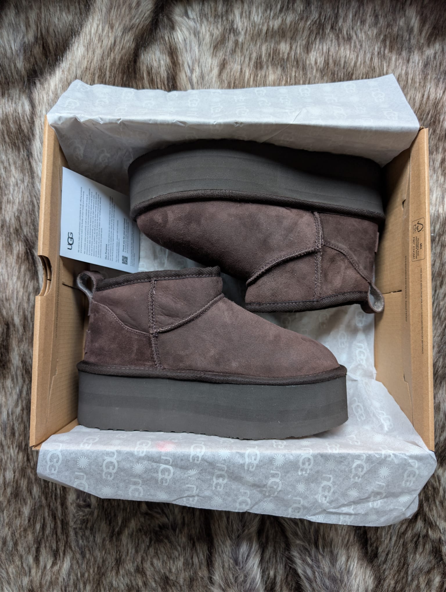 UGG Ultra Mini Platform Acı Kahve
