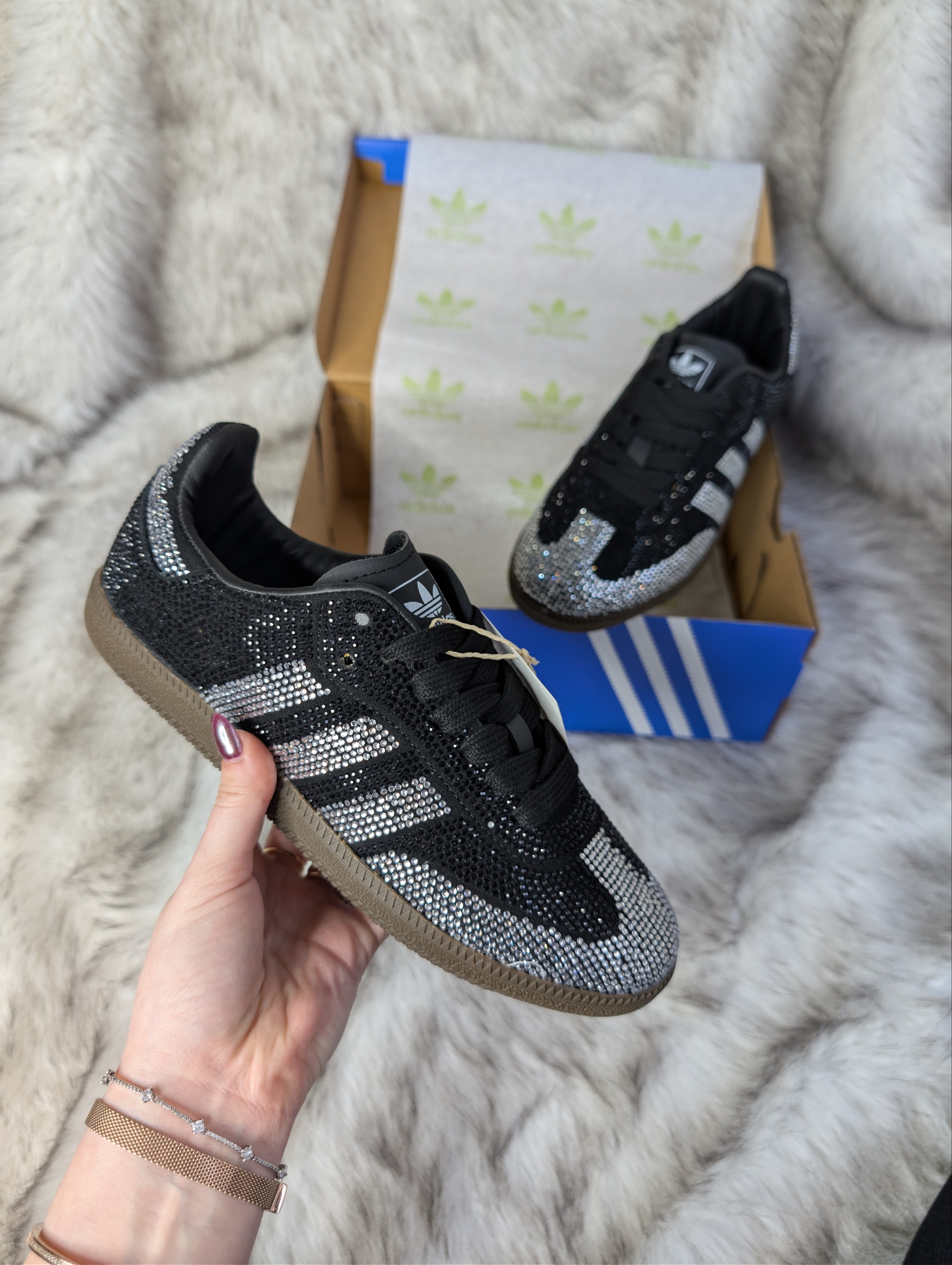 Adidas Samba Taşlı Siyah
