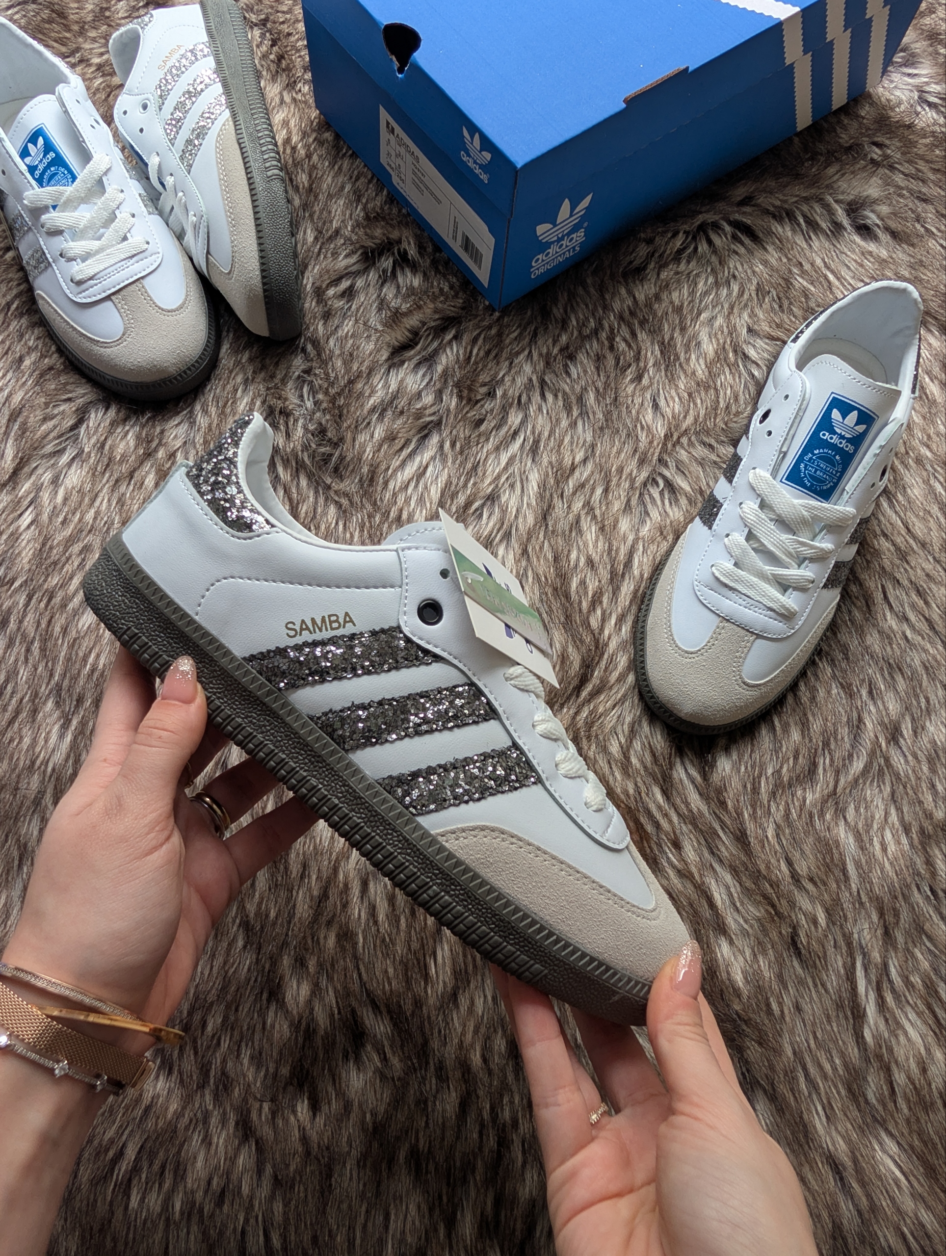 Adidas Samba Glitter Black