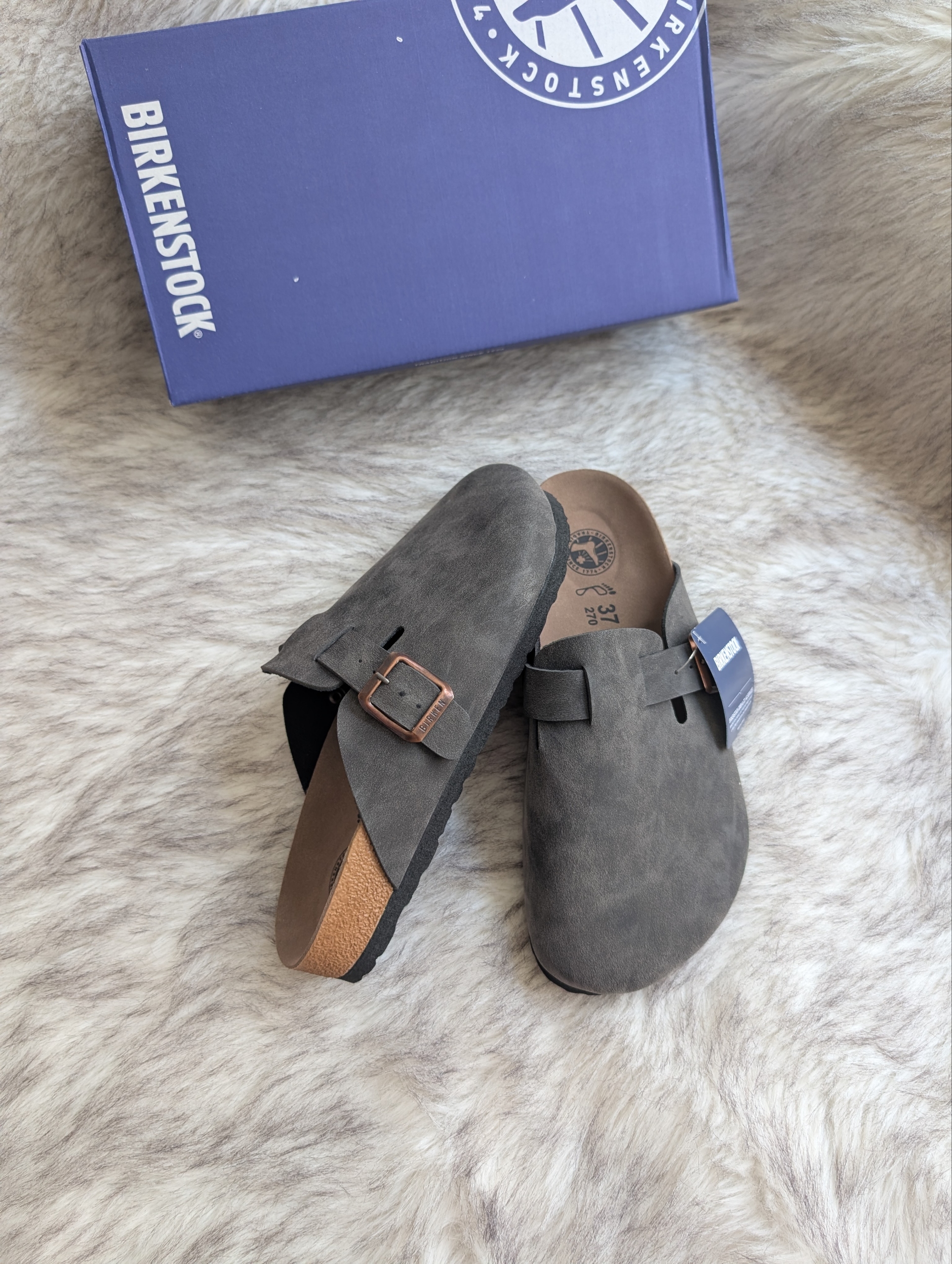 Birkenstock Boston Gri