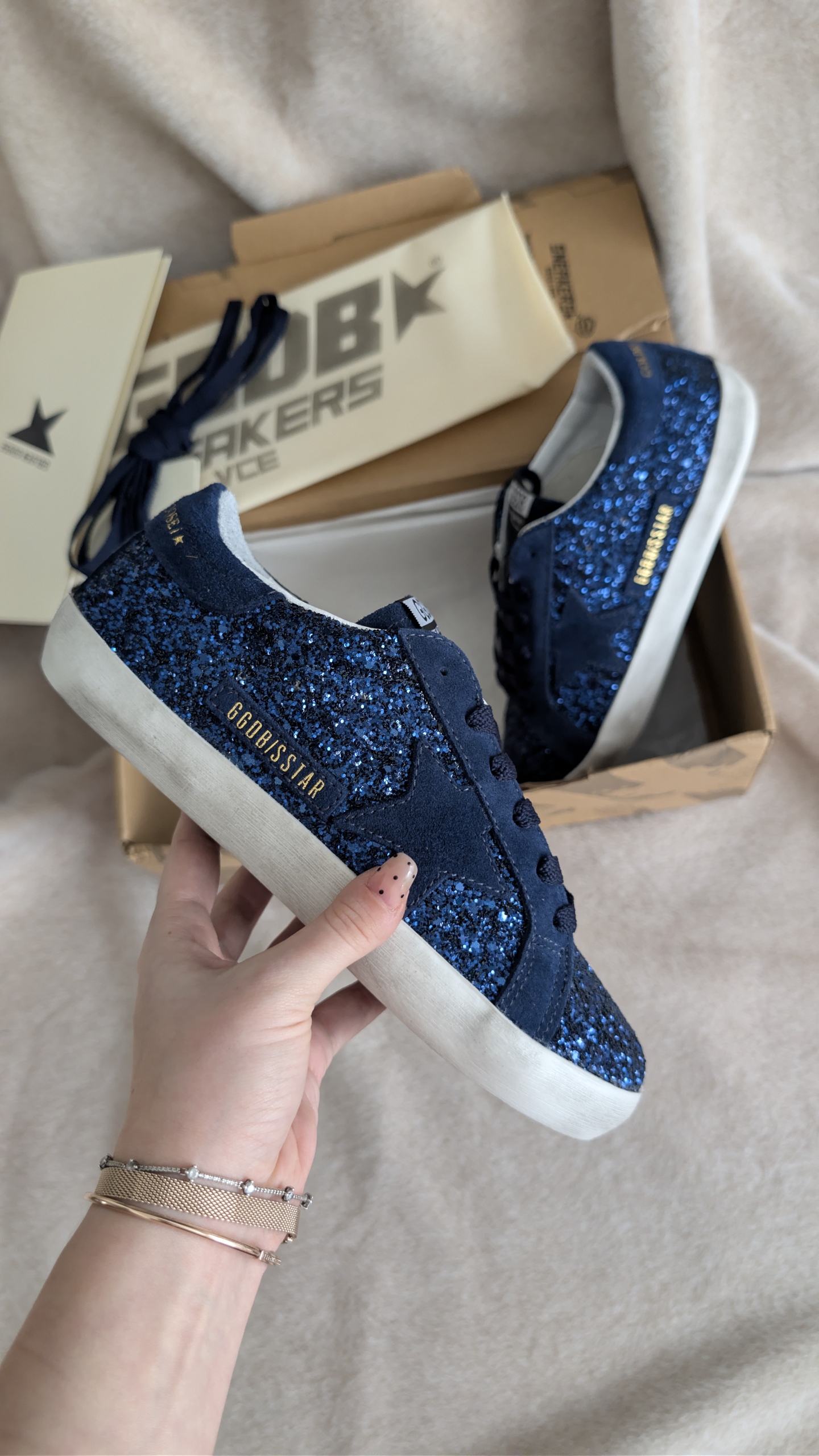 Golden Goose Deluxe Navy Blue